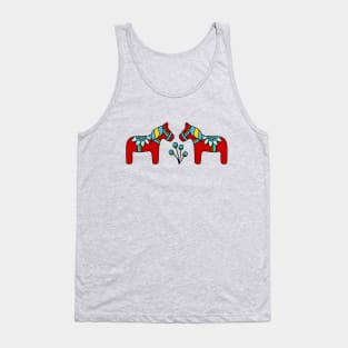 Swedish Dala Horses Tank Top